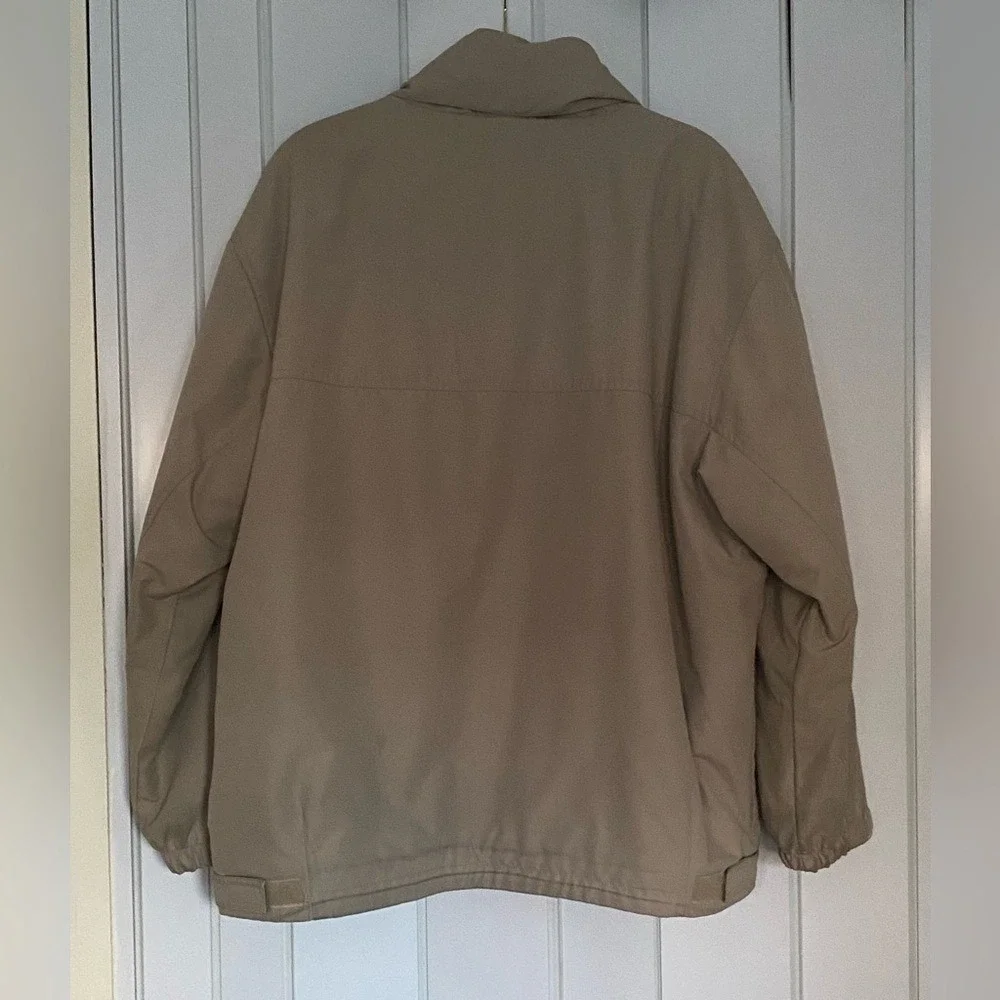 Weatherproof Garment Company Mens Tan Khaki Fleece Lined Full Zip Jacket‎ XL